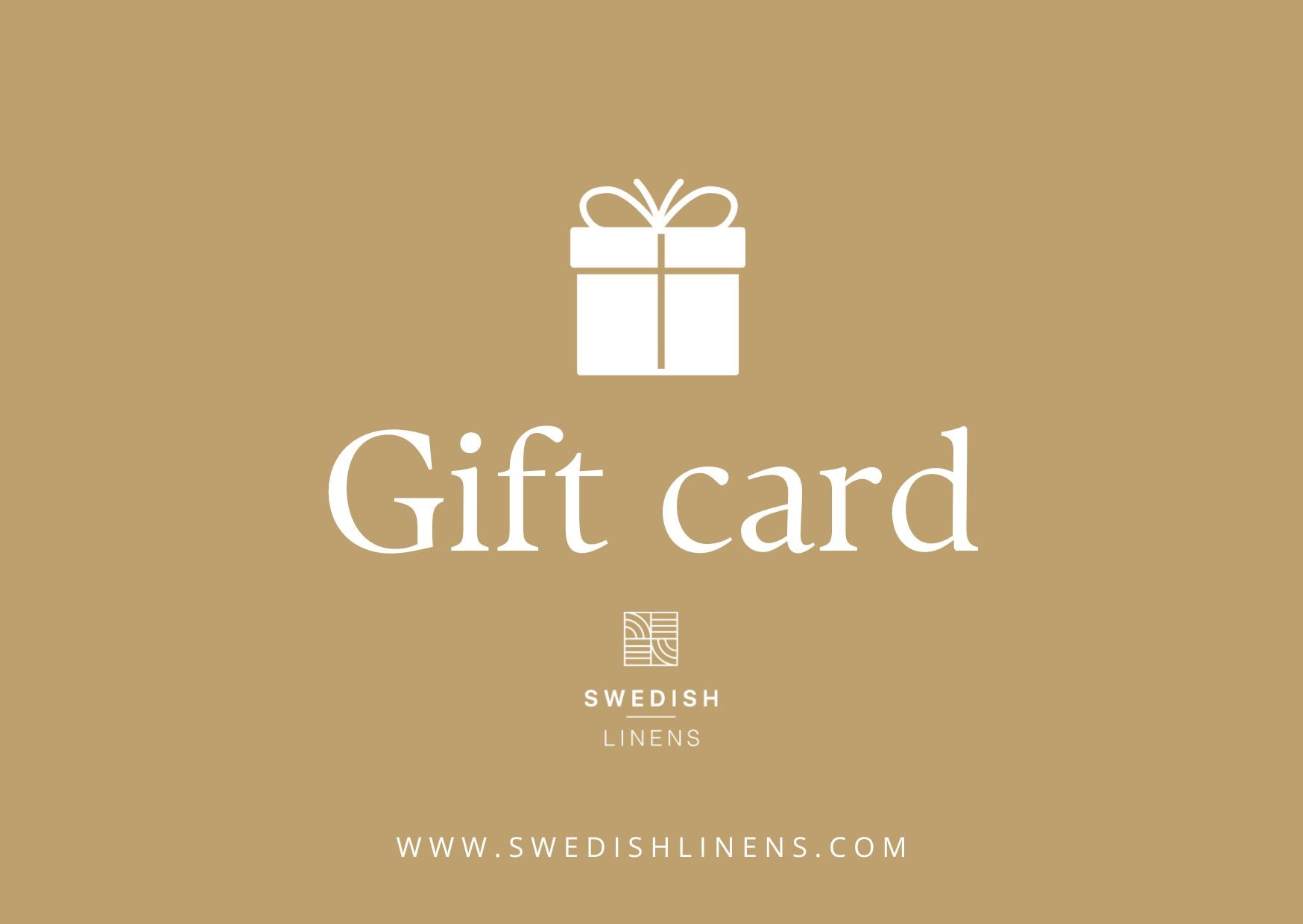 Gift card | Swedish Linens – Swedish Linens AB