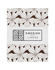 BLOMMOR | Dark chocolate | 80x160cm | Dra-På-Lakan