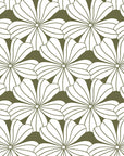 BLOMMOR | Olive green | 70x160cm | Dra-På-Lakan