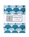 REGNBÅGAR | Moroccan blue | 40x80cm/15,7x31,5"| Dra-På-Lakan för vagn/vagga