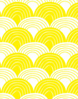 Organic crib sheets with waves yellow