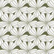 FLOWERS | Olive green | Pillowcase | 40x80cm / 15.7x31.5"