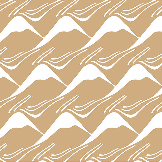 MOUNTAINS | Desert sand | 60x120cm/ 23.5x47&quot; | Fitted Crib sheet