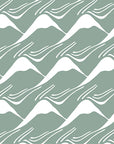 MOUNTAINS | Glacier green | 70x140cm / 27.5x55" | Fitted crib sheet