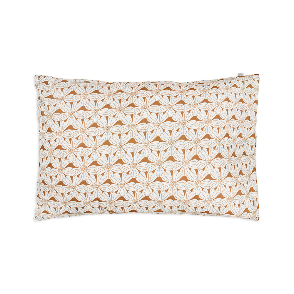 FLOWERS | Cinnamon brown | Pillowcase | 50x75cm / 19.6x29.5&quot;