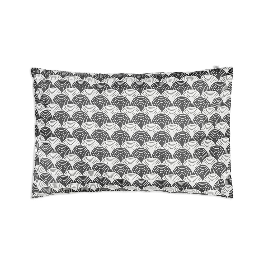 RAINBOWS | Graphite gray | Pillowcase | 40x80cm / 15.7x31.5&quot;
