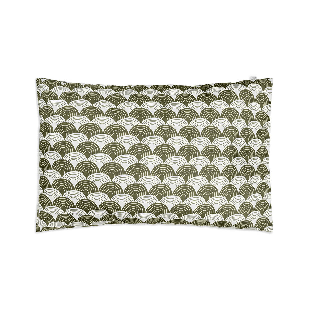 RAINBOWS | Olive green | Pillowcase | 60x70cm/ 23.6x27.5&quot;
