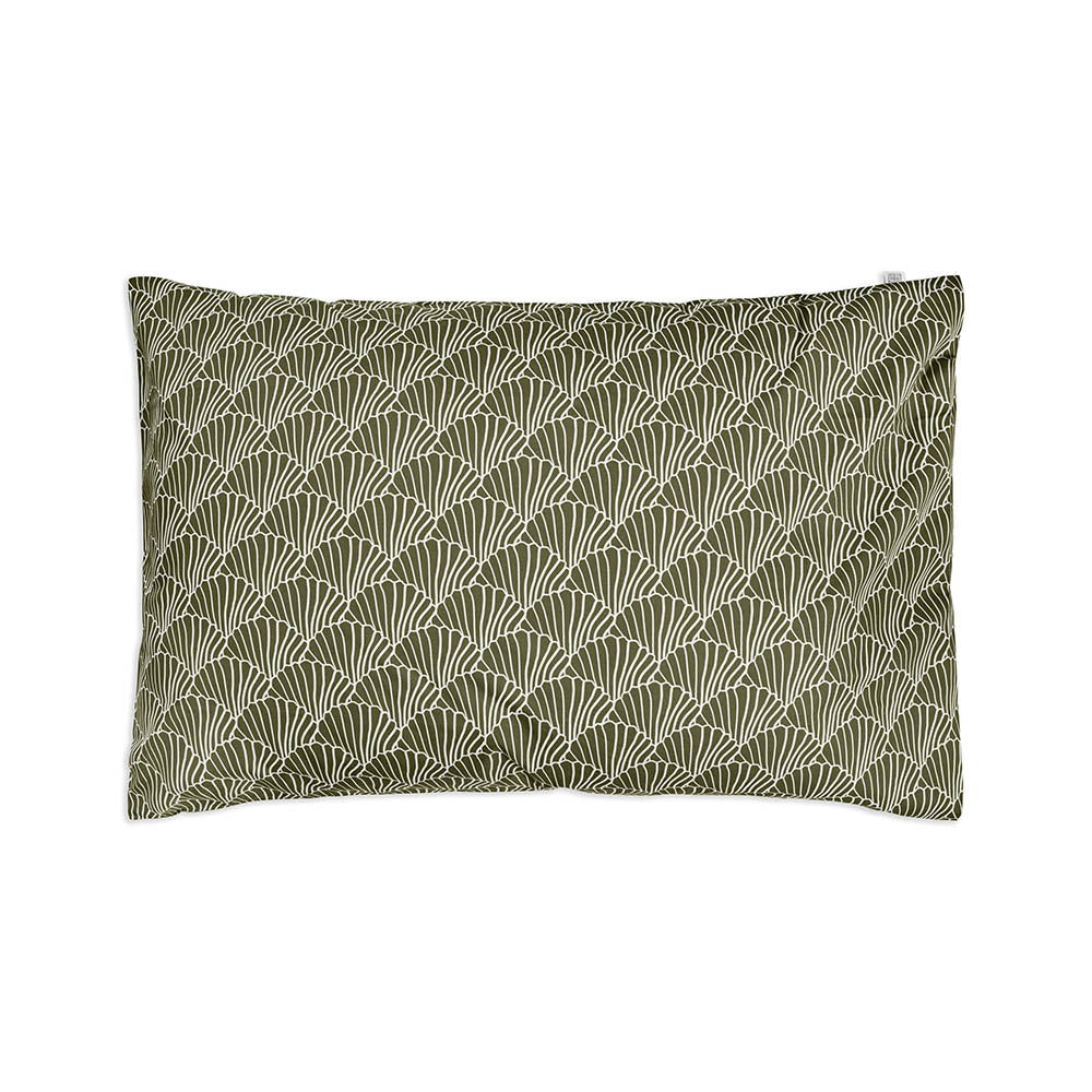 SEASHELLS | Olive green | Pillowcase | 50x75cm / 19.6x29.5&quot;
