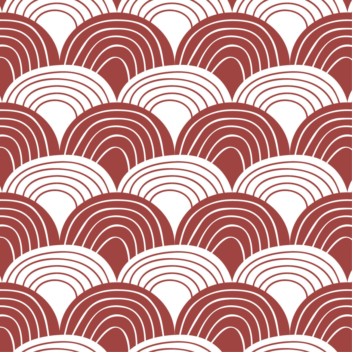 RAINBOWS | Burgundy | 180x200cm / 71x79&quot; | Double fitted sheet