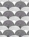 RAINBOWS | Graphite gray | 180x200cm / 71x79" | Double fitted sheet