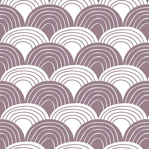 RAINBOWS | Mauve | 40x80cm/ 15.7x31.5&quot; | Baby Fitted sheet