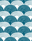 RAINBOWS | Moroccan blue | 40x80cm/ 15.7x31.5" | Baby Fitted sheet