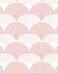 RAINBOWS | Nudy pink | 60x120cm/ 23.5x47" | Fitted Crib sheet