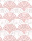 RAINBOWS | Nudy pink | 100x200cm / 39.3x78.7" | Fitted sheet