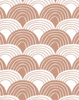 RAINBOWS | Terracotta pink | 270x270cm / 106.3x106.3" | Double flat / top sheet