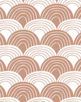 RAINBOWS | Terracotta pink | 99x191cm / 39x75" | Fitted twin sheet