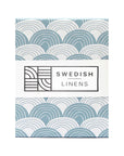 RAINBOWS | Muted blue | 70x140cm / 27.5x55" | Fitted crib sheet