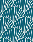 SEASHELLS | Moroccan blue | 40x80cm/ 15.7x31.5" | Baby Fitted sheet