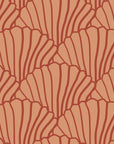 SEASHELLS | Terracotta+Burgundy | 120x200cm / 47x79" | Small double/ three-quarter/ doubter