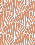 SEASHELLS | Terracotta pink | 99x191cm / 39x75" | Fitted twin sheet