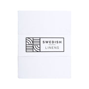 STOCKHOLM | Crispy white | US King size 76x80x16" / 193x203x40 cm | Double fitted sheet