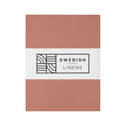 STOCKHOLM | Double flat sheet / Top sheet | 270x270cm / 106x106" | Terracotta pink