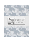 WAVES | Tranquil gray | 40x80cm/ 15.7x31.5" | Baby Fitted sheet