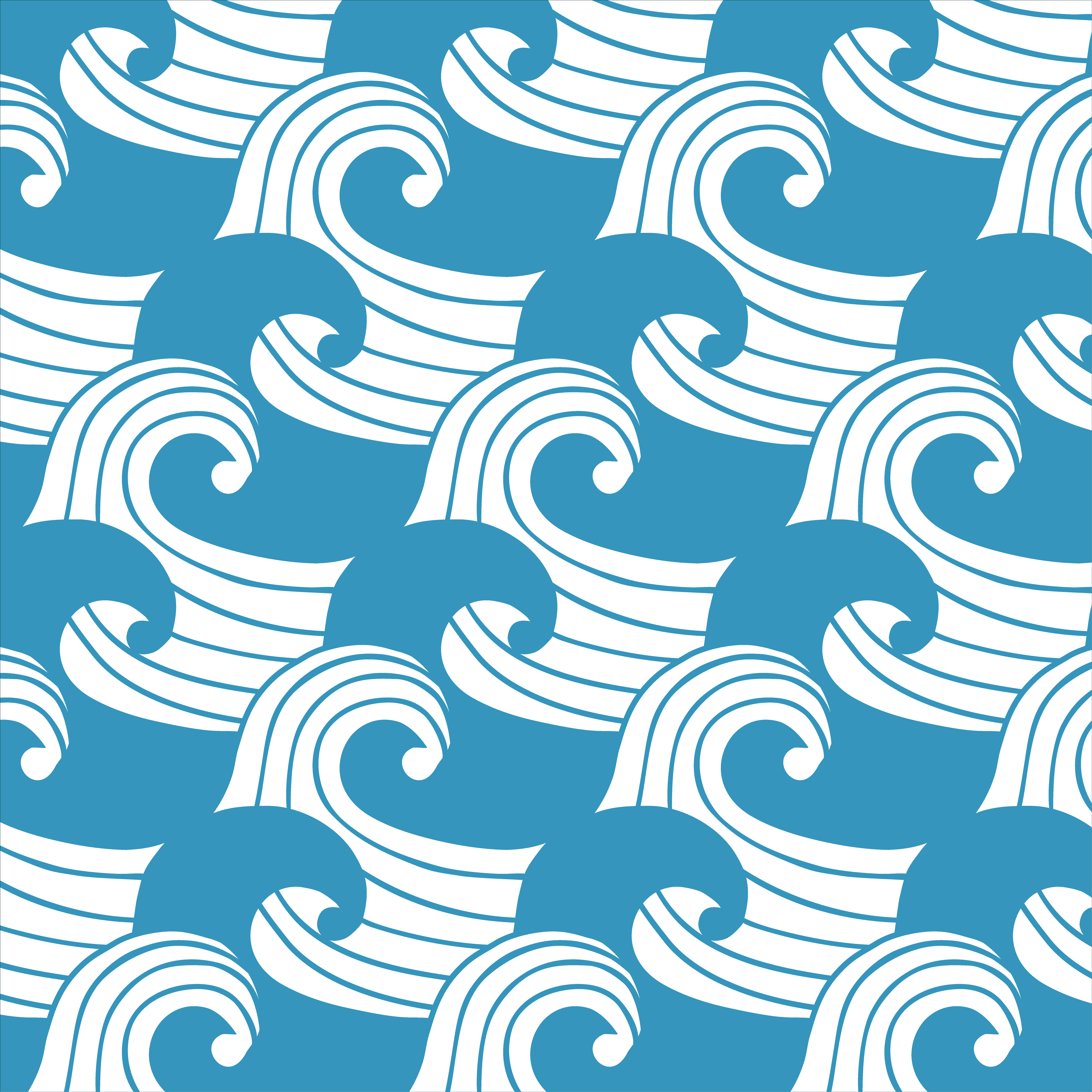 WAVES | Kyoto blue | 40x80cm/ 15.7x31.5&quot; | Baby Fitted sheet