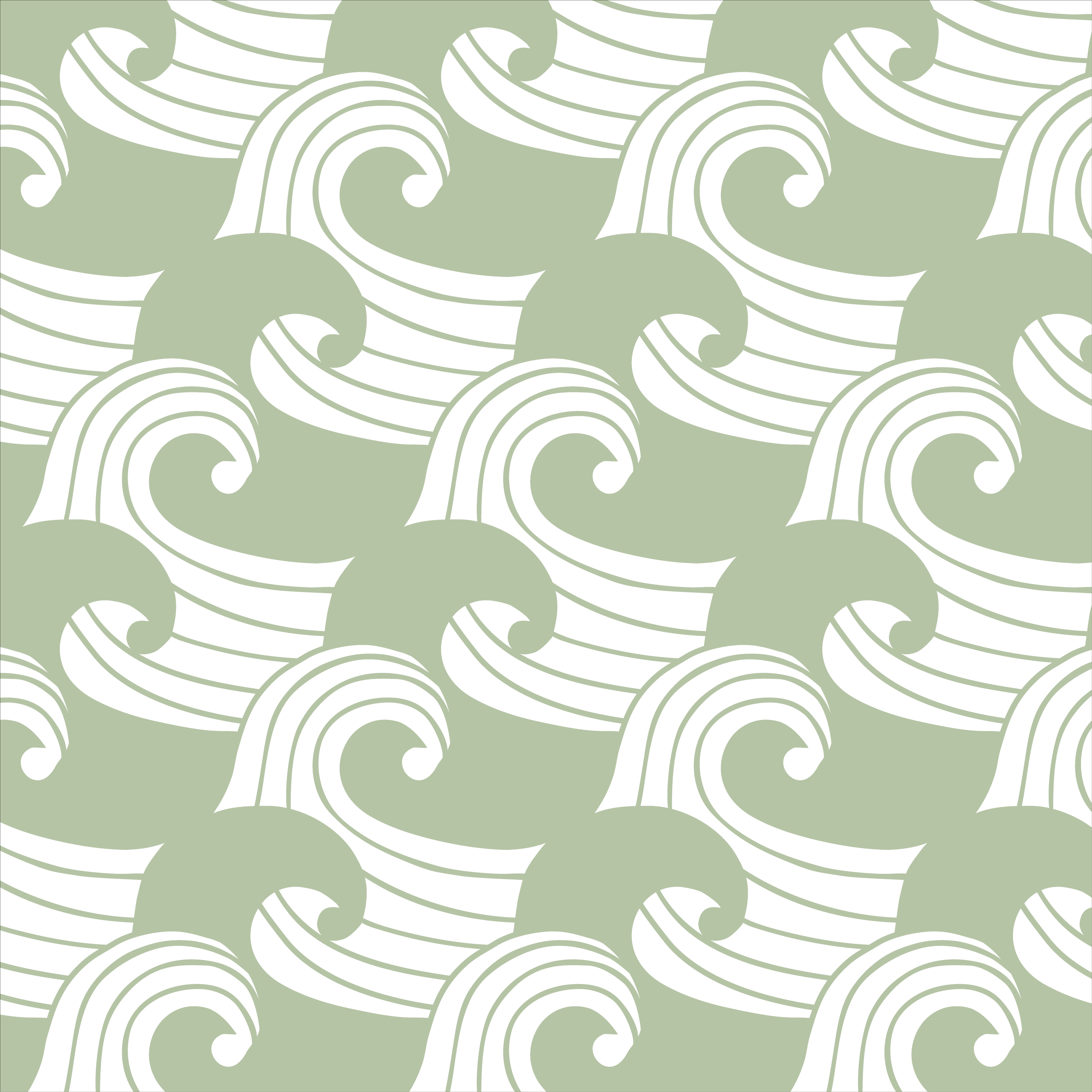 WAVES | Sage | 90x200cm | Fitted single sheet
