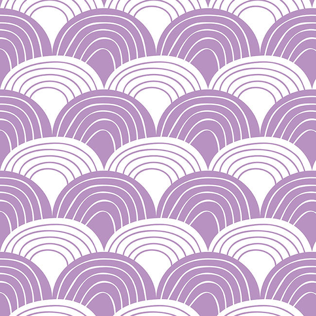 RAINBOWS | Lilac | 40x80cm/ 15.7x31.5&quot; | Baby Fitted sheet