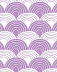 RAINBOWS | Lilac | 70x140cm / 27.5x55" | Fitted crib sheet