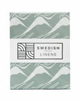 MOUNTAINS | Glacier green | 70x140cm / 27.5x55" | Fitted crib sheet
