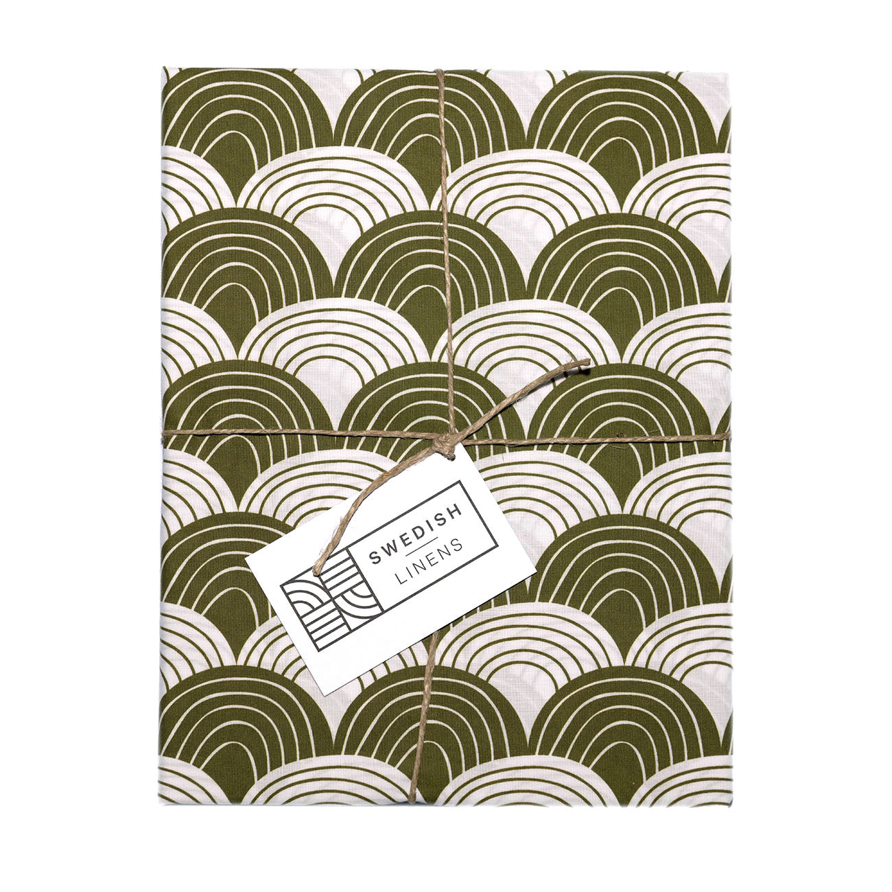 RAINBOWS | Olive green | Pillowcase | 50x60cm / 19.6x23.6&quot;