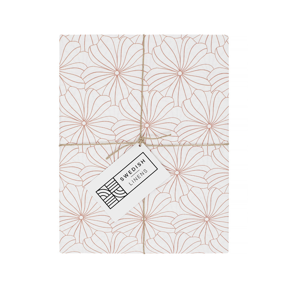 FLOWERS | White | Pillowcase | 40x80cm / 15.7x31.5&quot;