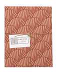 SEASHELLS | Terracotta+Burgundy | Pillowcase | 40x80cm / 15.7x31.5"
