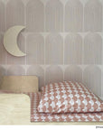 RAINBOWS | Terracotta pink | 60x120cm/ 23.5x47" | Fitted Crib sheet