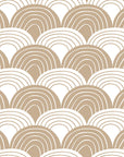 RAINBOWS | Warm sand | 160x200cm / 63x79" | Double fitted sheet