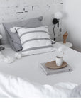 STOCKHOLM | Crispy white | 180x200cm / 71x79" | Double fitted sheet